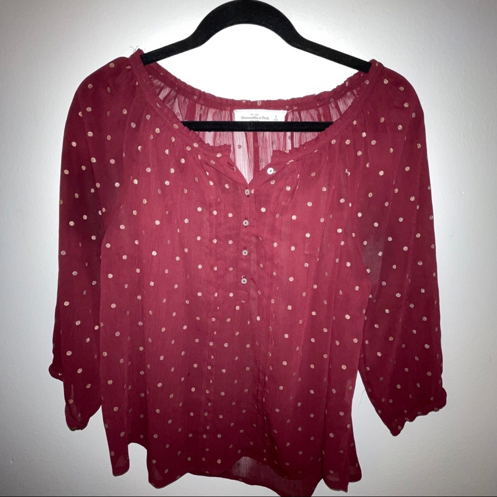 Polka dot blouse